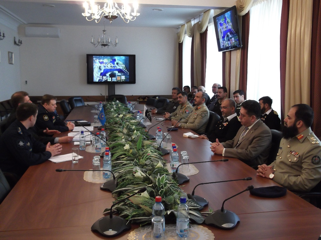 Брифинг представителей Секретариата и Объединенного штаба ОДКБ с делегацией Национального университета обороны Исламской Республики Пакистан