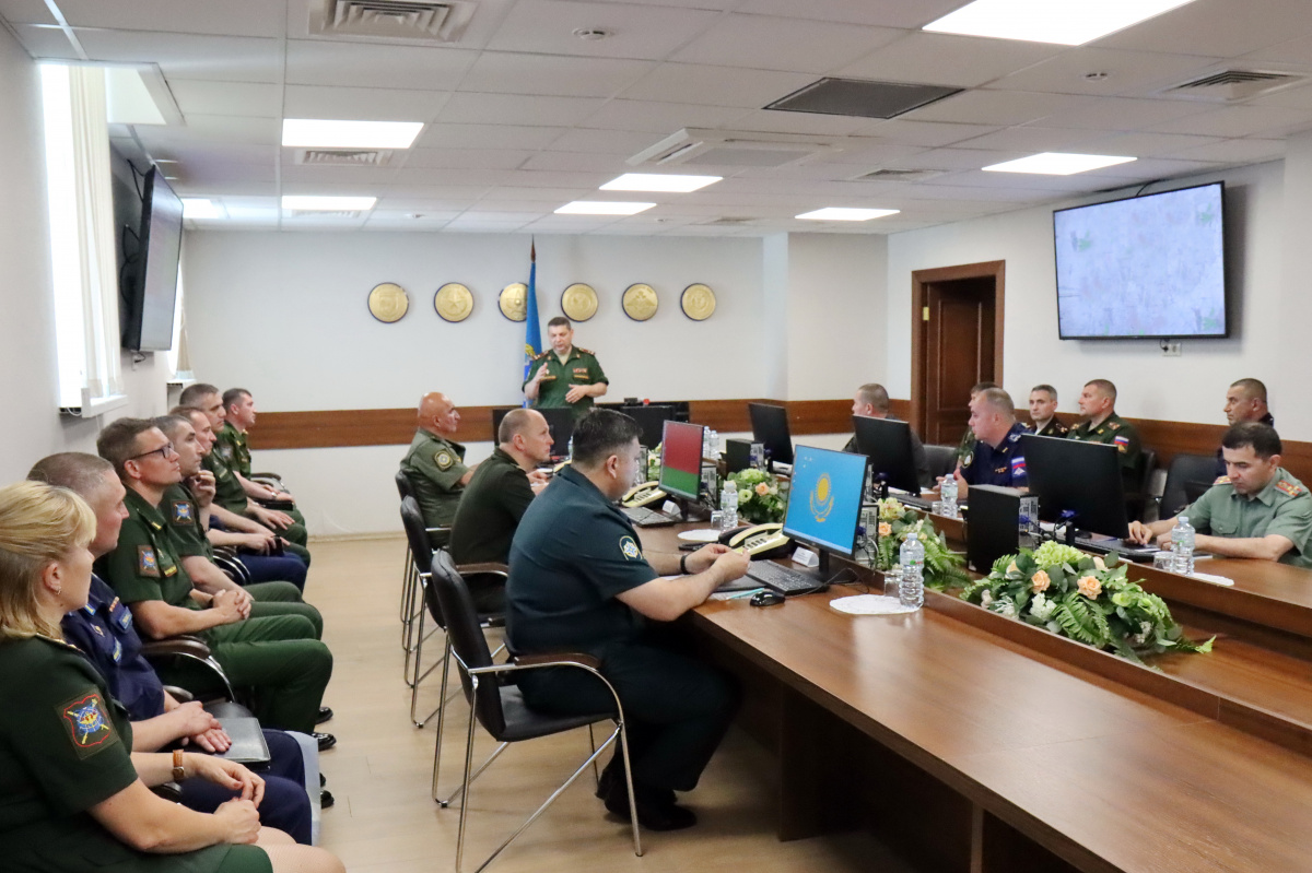 Объединенный штаб ОДКБ посетили представители Национального центра управления обороной Российской Федерации»