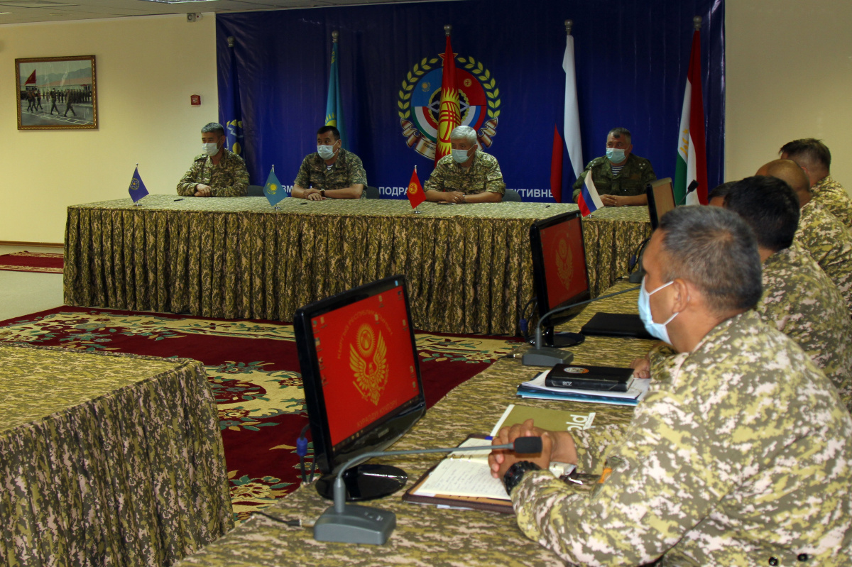 Staff talks were held in Bishkek to prepare and conduct a joint training “Rubezh-2021” with the Collective Rapid Deployment Forces of the Central Asian Region of collective security.